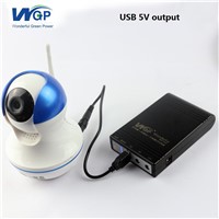 Portable 18650 Lithium Battery UPS USB 5V Two DC 9V 1A Output Voltage Emergency Backup Power UPS for IP Camera