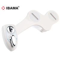 IBAMA Non-Electric Mechanical Water Toilet Seat Attachable Bidet- Dual Nozzle (Male &amp; Female) Adjustable Water Pressure