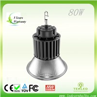 IP65 80W LED High Bay Light, UL Approval Mean Well Driver, 3 Years Warranty