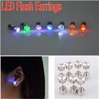 Multicolor Bright Stylish Fashion LED Earrings Glowing Lighting Earring Flashing LED Party Ear Stud