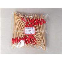12cm Fruit Tooth Pick Creative Round Shape Fruit Fork Toothpicks Barbecue Toothpick Bamboo Cocktail
