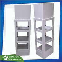 Cardboard Display Cabinet with 3 Layers Holding 50kg Professional Cardboard Floor Display Manufacturer