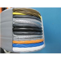 Shielded Flat Traveling Cable for Elevator TVVBP 54*0.75+2*2P*0.75