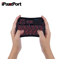 IPazzPort New Wireless Keyboard Backlit Mini Keyboard Android TV Remote
