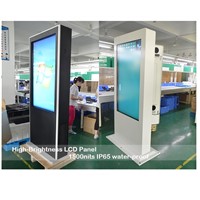 55 Inchh Standing Outdoor High Brightness LCD Advertising Digital Signage Display