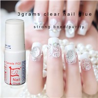 3G Clear Nail Glue Cyanoacrylate Nail Art for Stick Fake/Artificial Nail