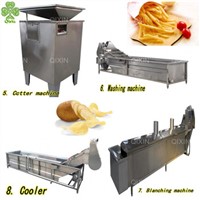 Commercial Small Scale Lays Potato Chips Factory Making &amp;amp; Production Process Machine Top De Chips Potato Chip m