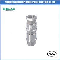 Double Compression Unarmored Increased Safety Metal Cable Gland IP66