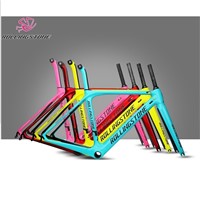 Rolling Stone Compass Road Carbon Frame with FORK, Seat Post Headsets 45cm 47cm 50cm c-t 1030g