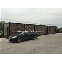 Steel Structure Insulated Expandable Container House with Cultural Stone Sandwich Panel