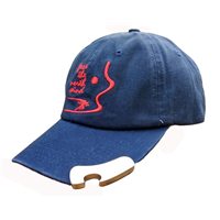 Unstructured Brand Beer Bottle Opener Baseball Hat Solid Blue Baseball Cap Ripstop Hat