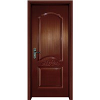 New Designpvc Film WPC Door Skin Coated WPC Door with Door