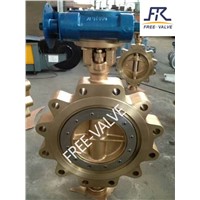 Copper Bronze Lug Butterfly Valve with Double Eccentric Offset