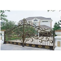 Chinese Factory Swing Gates EBG505 High Quality Wrought Iron Gate Competitive Price Iron Gates Customize Security Gate