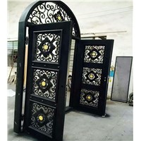 Chinese Luxury Iron Doors Hand-Made Wrought Iron Door Customize High End Steel Gate High Quality Metal Door Hotel Doors