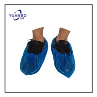 Disposable Machine Made PE CPE Blue Safety Shoe Cover
