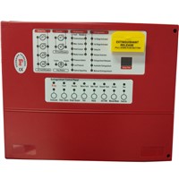 Fire Fighting Supression Panel Extinguishant Control Panel 4 Zones Fire Alarm Host