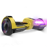 Phoenix 6.5 inches Electric Scooter Two Colorful Glowing Wheel Music Balancing Boards for Children and Students - Orange