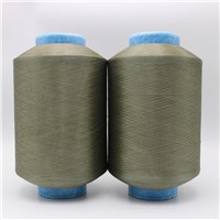 Copper Plated CuS Nylon 6 DTY Conductive Filaments 40D/12F Anti-Static Yarn for Anti Bacteria Textiles Fabrics XT11854