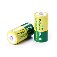 Delipow 2000mAh Type C Rechargeable Battery for Flashlight and Radio 1Pcs LR14/AM2 Rechargeable Batteries