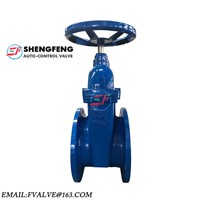 DIN3352 F4 DN200 PN16 GGG50 Cast Iron Soft Seal Flanged Soft Sealing Cold Water Gate Valve