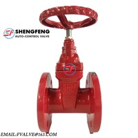 DN50 RED COLOR Small Brass Nut PN16 Good Quality Low Price Cast Steel EDPM DISC Soft Seated Gate Valve Made in China