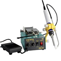 CXG802 Hot Air Soldering Desoldering SMD Rework Station 1, the Design of Soldering Station with Vacuum Dimension Is Sma