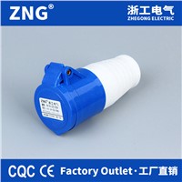 Portable Industrial Socket 16A3P, 220V Industrial Connector Socket 16A 2P+PE