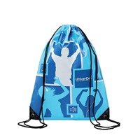 Drawstring Backpack with 190T Polyester, Cotton or 80g Non Woven Material. Light Weight, Custom Logo Printed