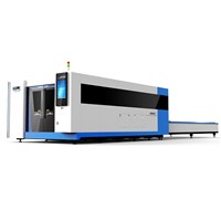 China High Power CNC Fiber Optic Laser Cutting Machine with Protective Cover