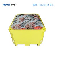 ROTA 300L Big Insulated Food Box Rotomold Plastic Container with High Inuslation Performance For Fish & Food