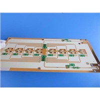 Dual Layer High Frequency PCB on 1.5mm RO4350B with Green Solder Mask