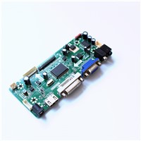 LCD Driver Board with HDMI DVI AUDIO VGA Input Interface Support Resolution 1366X768 LCD TFT Panel Easy DIY