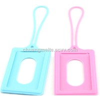 Food Grade New Style Silicone Card Cover Business Card Holder Luggage Tags Promotional Gifts