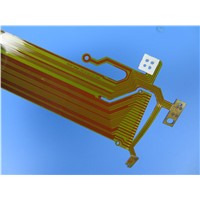 2 Layer Flexible PCB (FPC) Built on Polyimide with FR4 Stiffener for Embedded Systems Programming