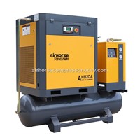 Air Tank &amp;amp; Dryer Mounted Rotary Screw Air Compressor