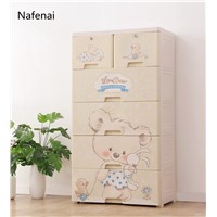 Simple Style Drawer Storage Cabinets DIY Assembly Wardrobe Storage Box Save Space Large Plastic Cloest