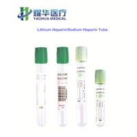 Green Top Blood Collection Lithium Heparin Tube with CE Certificate