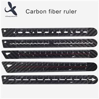 High Accurate Fashion Design 100% Carbon Fiber 13cm Scale Ruler Straight Ruler