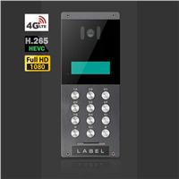 1080P 4G LTE Video Door Phone with IOS &amp;amp; Android APP, SIM Card, H. 265+ Video, Multi Apartments