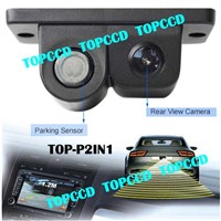 2 IN1 Car Rearview Backup Camera Parking Sensor Kit from Topccd (TOP-P2IN1)