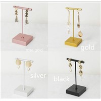 Lilladisplay-Metal T Shaped Earring Display Stand for Retail Display with Two Sizes 4 Colors 2019 New Design Style #2019