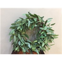 Big Artificial Eucalyptus Leaves Wreath for Decoration 2018 New Design