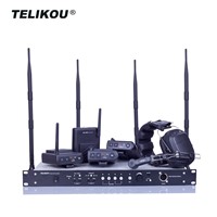 2019 Hot Sales TELIKOU MDS-400 2.4G Digital Full Duplex Four Users Wireless Intercom System Professional Radio &amp;amp; TV Br