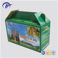 Customized Printing Popular Fruit &amp;amp; Vegetable Packaging Corrugated Paper Box with Handle