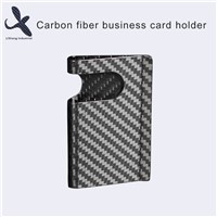 3K Real Carbon Fiber Business Name Card Holder, Metal Carbon Fibre Money Clip Credit Card Holder