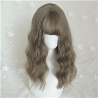 Fashion Hair Weft Baggage Special Wig Fashion Short-Haired Girls Fluffy &amp;amp; Sloping Bangs Bobobo Head Shave Real Wave He