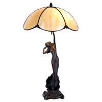 16" Color Glass Table Lamp (Dia. 40*69cm)-GC16A617/U06