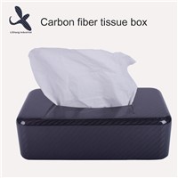 100% Real Full Carbon Fiber Car Tissue Box Car Accessory Carbon Paper Cover Case