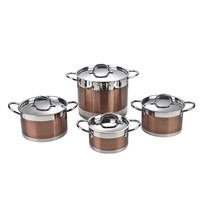 Stainless Steel Kitchen Casserole Saucepan Frypan Cookware Set